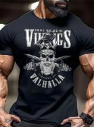 Baskılı Oversize Bisiklet Yaka T-shirt - Siyah resmi